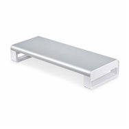 startech.com soporte elevador ergonómico para portátil o monitor de sobremesa - 15kg de capacidad - 9cm de altura fija - platafo
