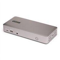 startech.com docking station usb4 para 3 monitores 4k60 hdmi o displayport - dock usb tipo c - hub usb de 6 puertos - red ethern