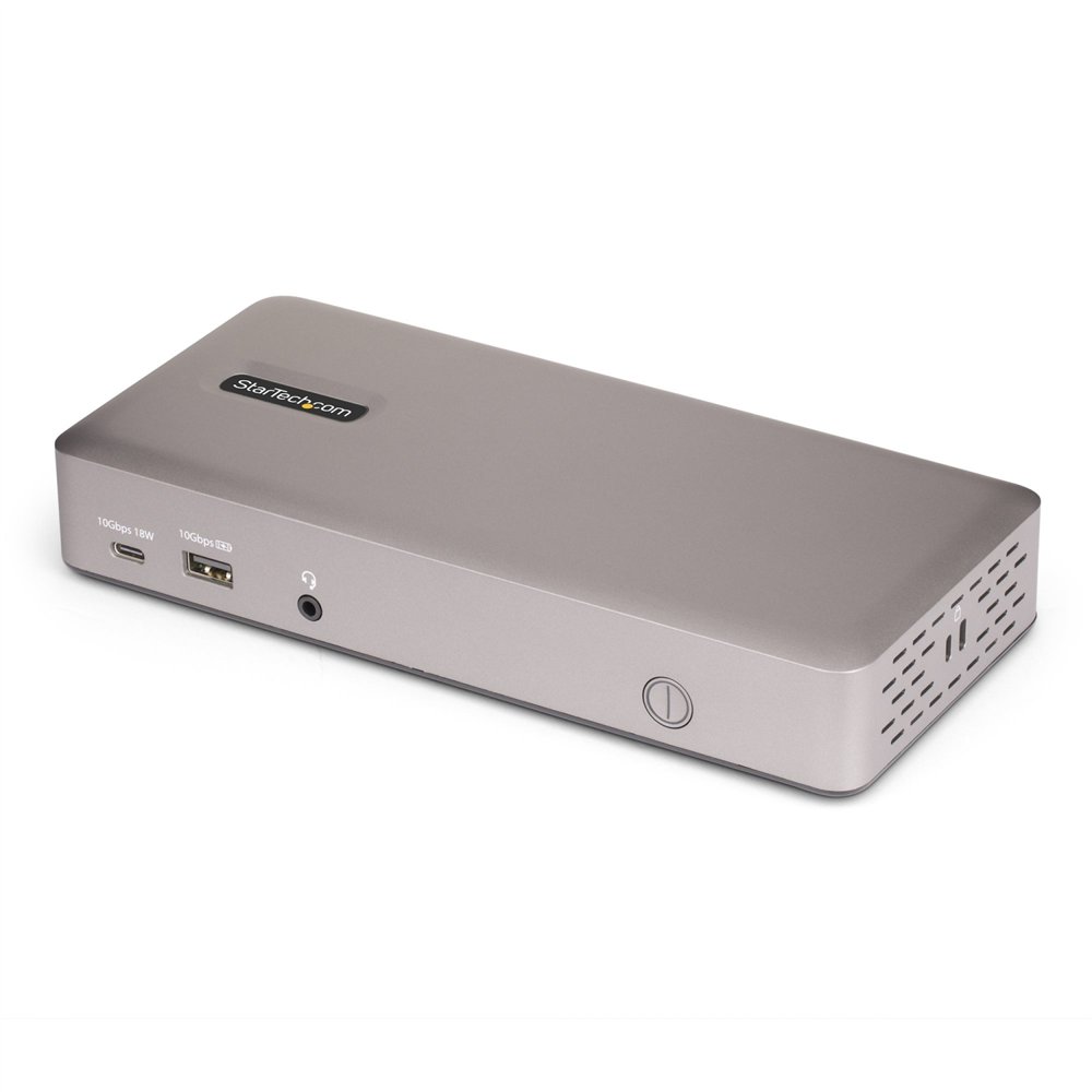 startech.com docking station usb4 para 3 monitores 4k60 hdmi o displayport - dock usb tipo c - hub usb de 6 puertos - red ethern