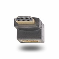 startech.com adaptador hdmi 2.0 acodado hacia arriba - macho a hembra - adaptador hdmi en ángulo recto - ahorrador de puertos hd