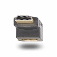 startech.com adaptador hdmi 2.0 acodado hacia arriba - macho a hembra - adaptador hdmi en ángulo recto - ahorrador de puertos hd