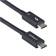 startech.com cable thunderbolt 5 de 80cm - cable thuderbolt certificado - 80gbps hasta 120gbps - entrega de alimentación pd de 2