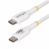 startech.com cable de carga para portátil usb-c de 4m - cable usb tipo c usb 2.0 para portátil - blanco - cable con certificació