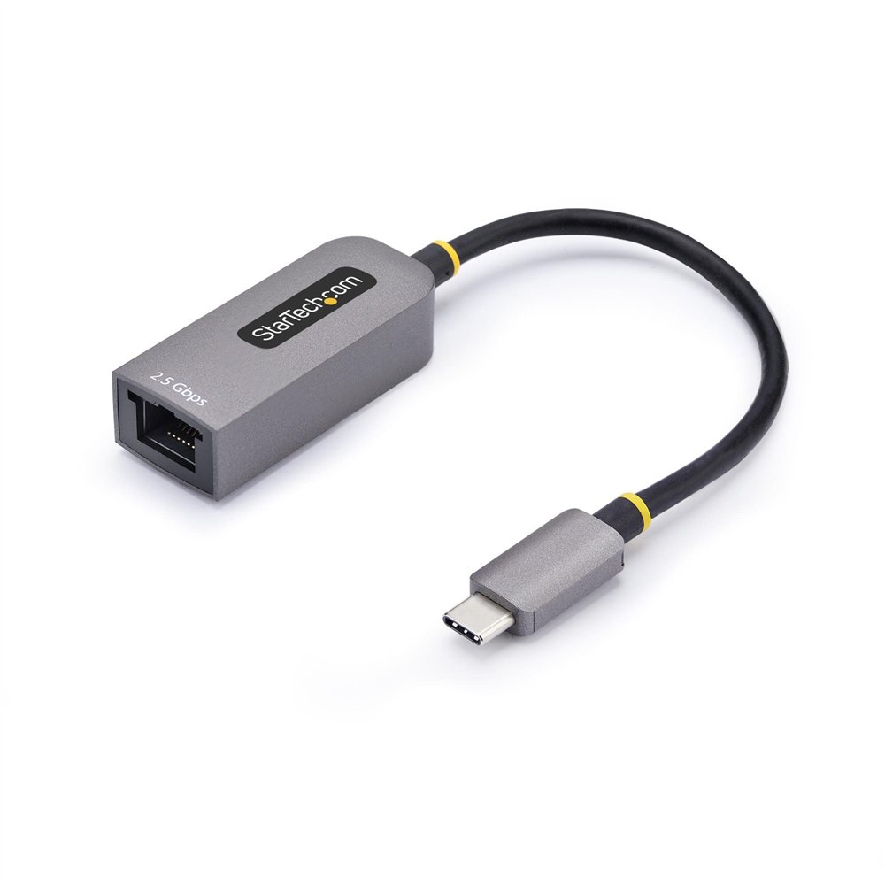 startech.com adaptador de red ethernet de 2,5gb usb tipo c - adaptador usb 3.1 usb-c a rj45 - 2.5gbase-t - compatible con thunde