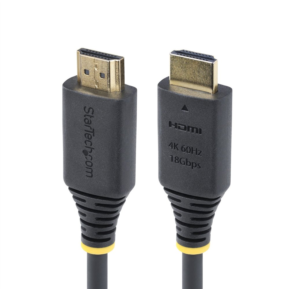startech.com cable hdmi certificado premium de alta velocidad de 4m - 4k 60hz/1440p 144hz - hdr10/hdcp 2.2/arc - 18gbps - uhd - 