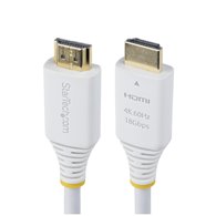 startech.com hdmi2-cable-4k60-6fw cable hdmi 1,8 m hdmi tipo a (estándar) blanco