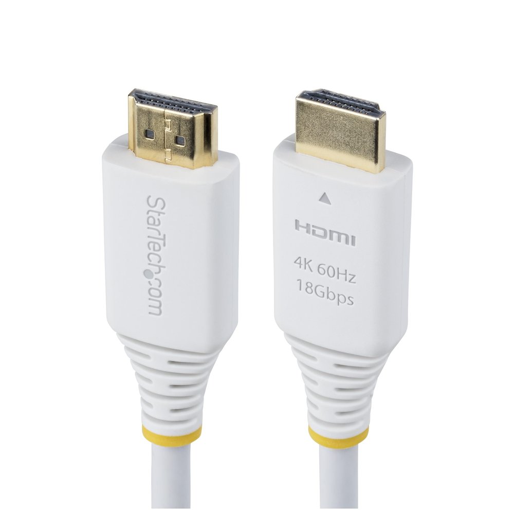 startech.com hdmi2-cable-4k60-6fw cable hdmi 1,8 m hdmi tipo a (estándar) blanco