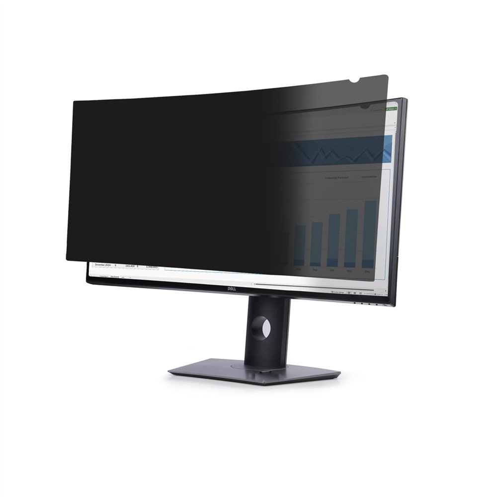 startech.com filtro de privacidad para monitor dell p3424we curvo ultrawide 21:9 - de doble cara - protector de pantalla para or