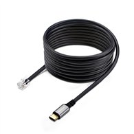 startech.com adaptador usb-c a rj9 para auriculares con micrófono - adaptador usb tipo c a rj9 con cable de 1,8m - adaptador par