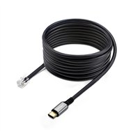 startech.com adaptador usb-c a rj9 para auriculares con micrófono - adaptador usb tipo c a rj9 con cable de 1,8m - adaptador par