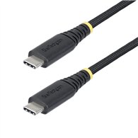 startech.com cable de carga usb-c de 2m - cable cargador usb tipo c - pd epr 240w 5a - durable y ultra flexible - cable cargador