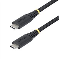 startech.com cable de carga usb-c de 3m - cable cargador usb tipo c - pd epr 240w 5a - durable y ultra flexible - cable cargador