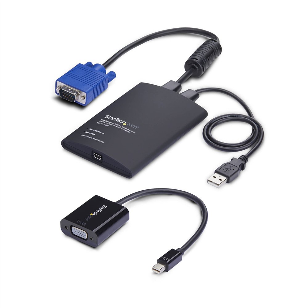 startech.com adaptador crash cart usb a vga/ mini displayport para portátil - consola kvm de portátil - transferencia de fichero