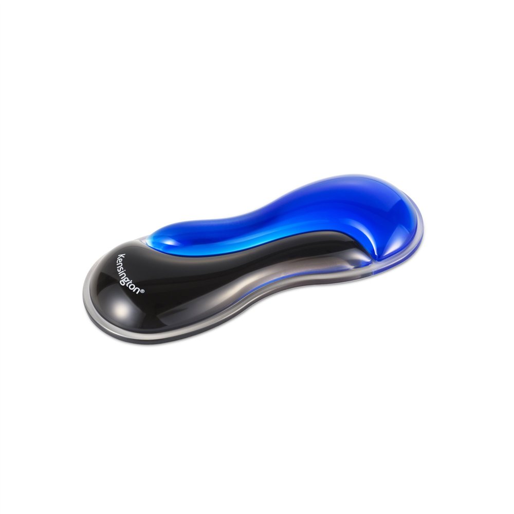 kensington reposamuñecas de gel fino con dos colores para ratón/trackball - azul