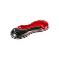 kensington reposamuñecas de gel fino con dos colores para ratón/trackball - rojo