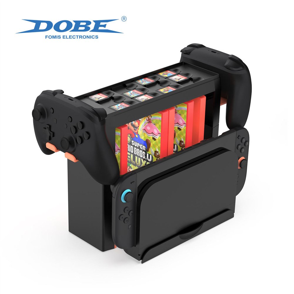 dobe soporte almacenamiento juegos y mandos nintendo switch 1_2 6972520258824