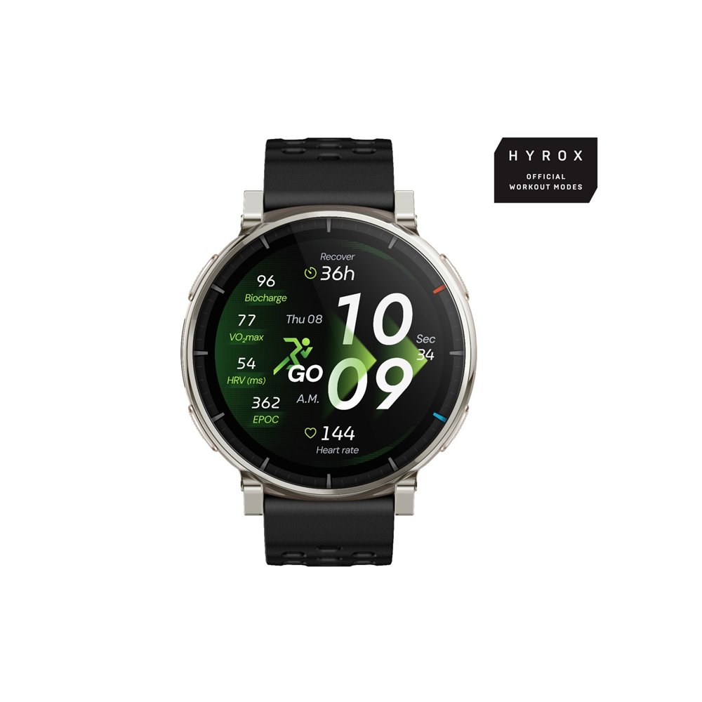 amazfit active 3 3,35 cm (1.32") amoled digital 466 x 466 pixeles pantalla táctil oro gps (satélite)