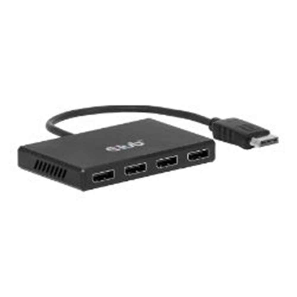 hub club 3d 4xdp 4k uhd/30hz negro (csv-7400)
