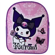 mochila purple kuromi hello kitty 26cm