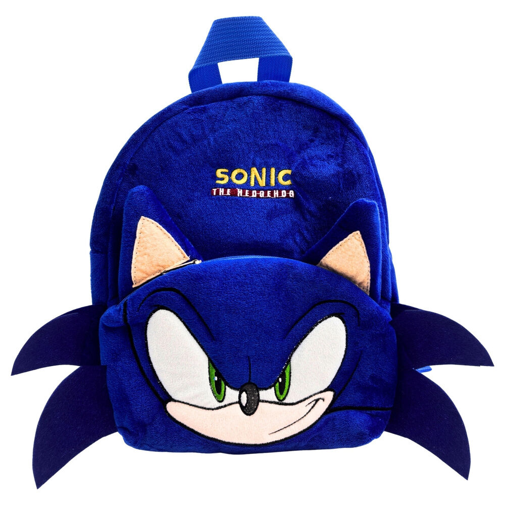 mochila peluche sonic the hedgehog 30cm