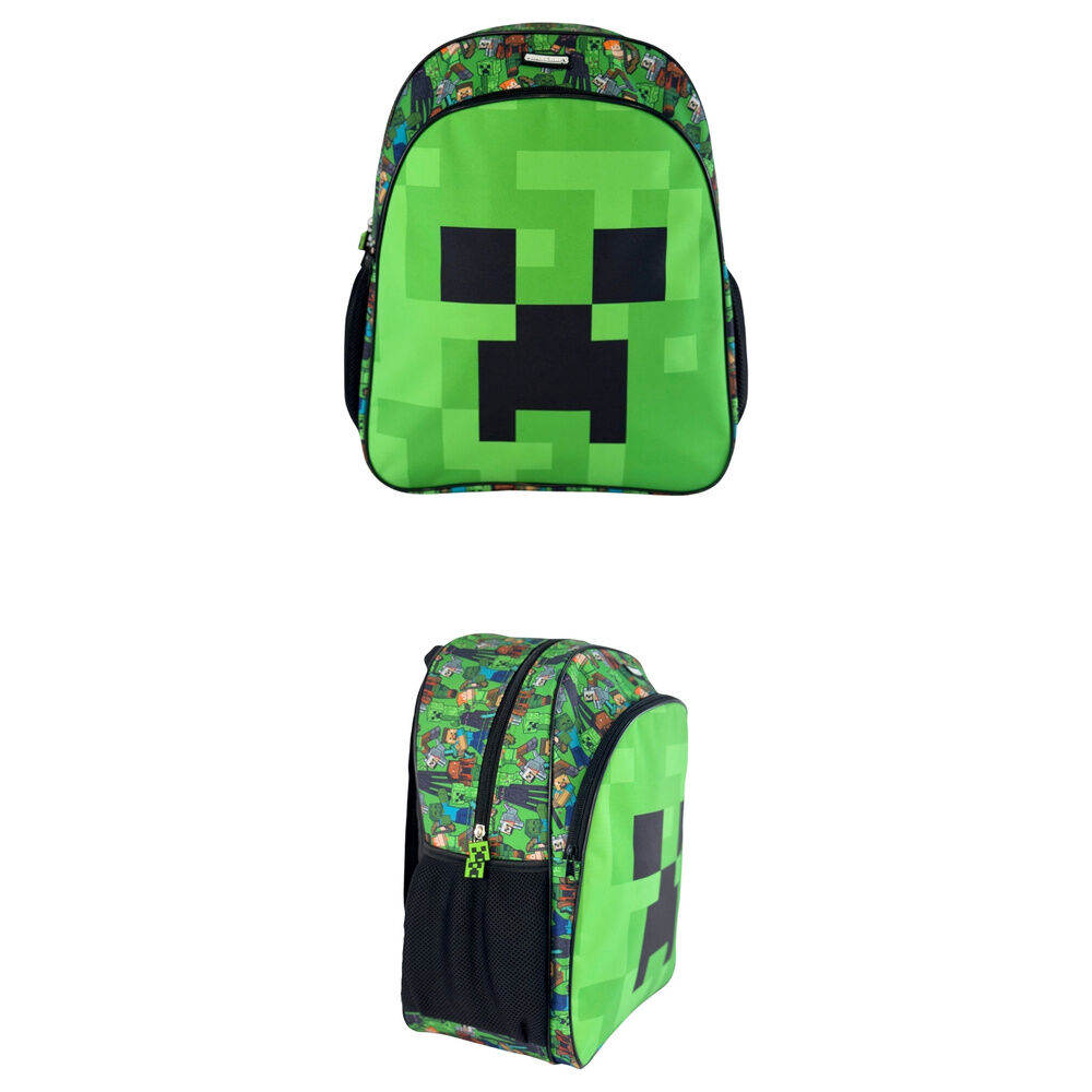 mochila face minecraft 40cm