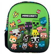 mochila 3d characters minecraft 30cm