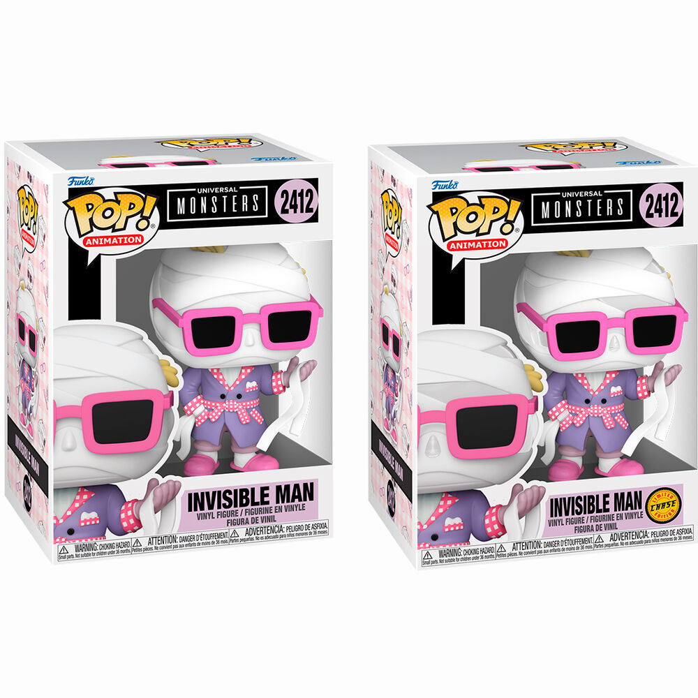 figura pop universal monsters invisible man 5 + 1 chase