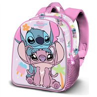 mochila couple angel & stitch disney 40cm