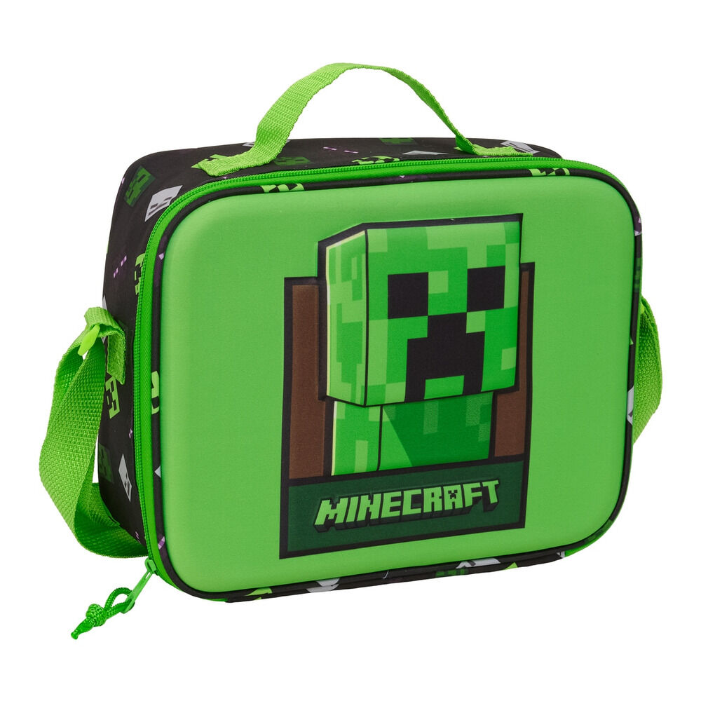 bolsa portameriendas 3d minecraft termica