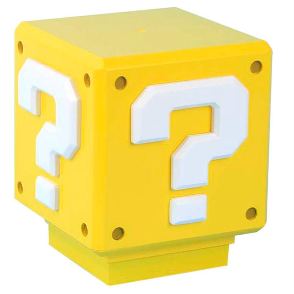 lampara sonido mini question block super mario bros nintendo