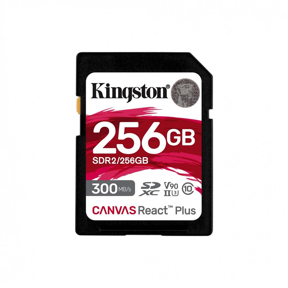kingston technology canvas react plus 256 gb sd uhs-ii clase 10