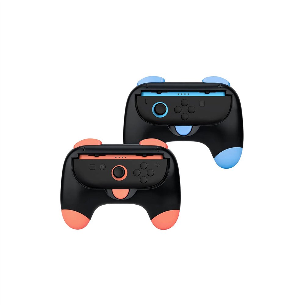 dobe pack controler grip con agarre rojo azul nintendo switch 2 6972520258633