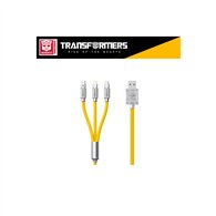 cable carga rápida  3 en 1  transformers bumblebee tf-a03 1.2m