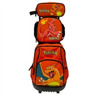 set trolley + portatodo + bolsa portameriendas pokemon
