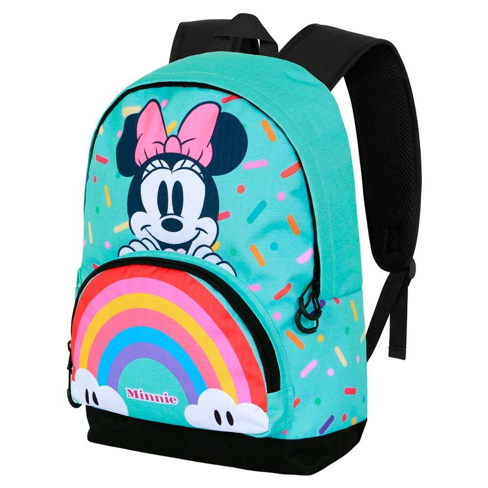 mochila rainbow minnie disney 41cm