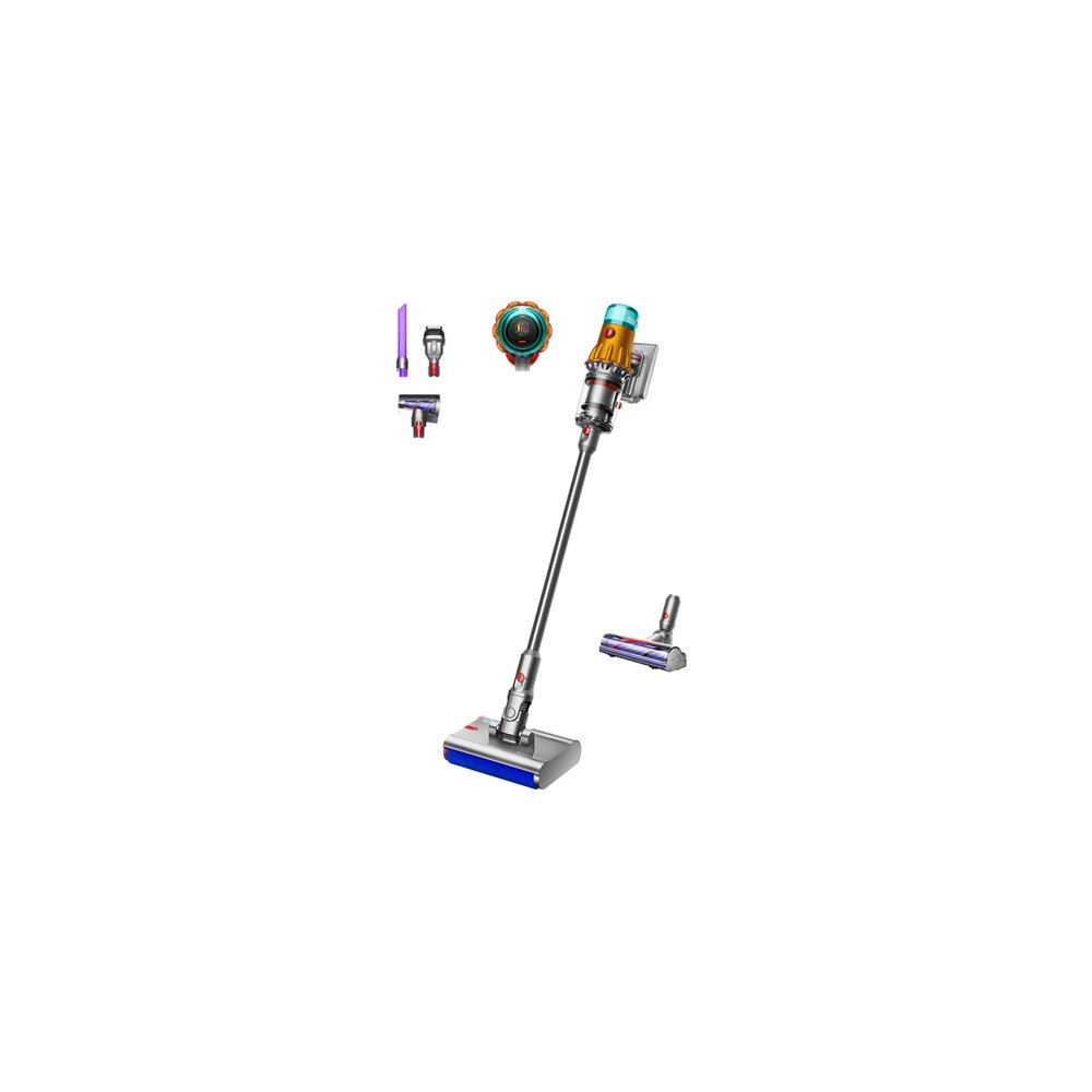 dyson v12 submarine aspiradora escoba 3 en 1 batería seca y húmeda hepa sin bolsa 0,35 l níquel, amarillo