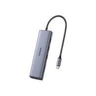 hub ugreen revodok usb-c 6-in-1. 4k hdmi. gris(ug15600)