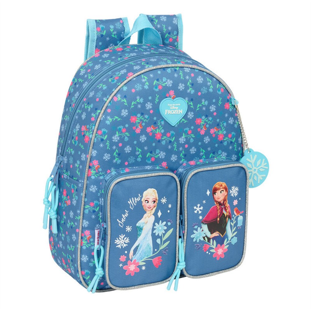 mochila frozen disney 34cm adaptable
