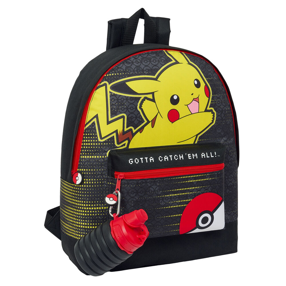 mochila + botella pokemon 40cm