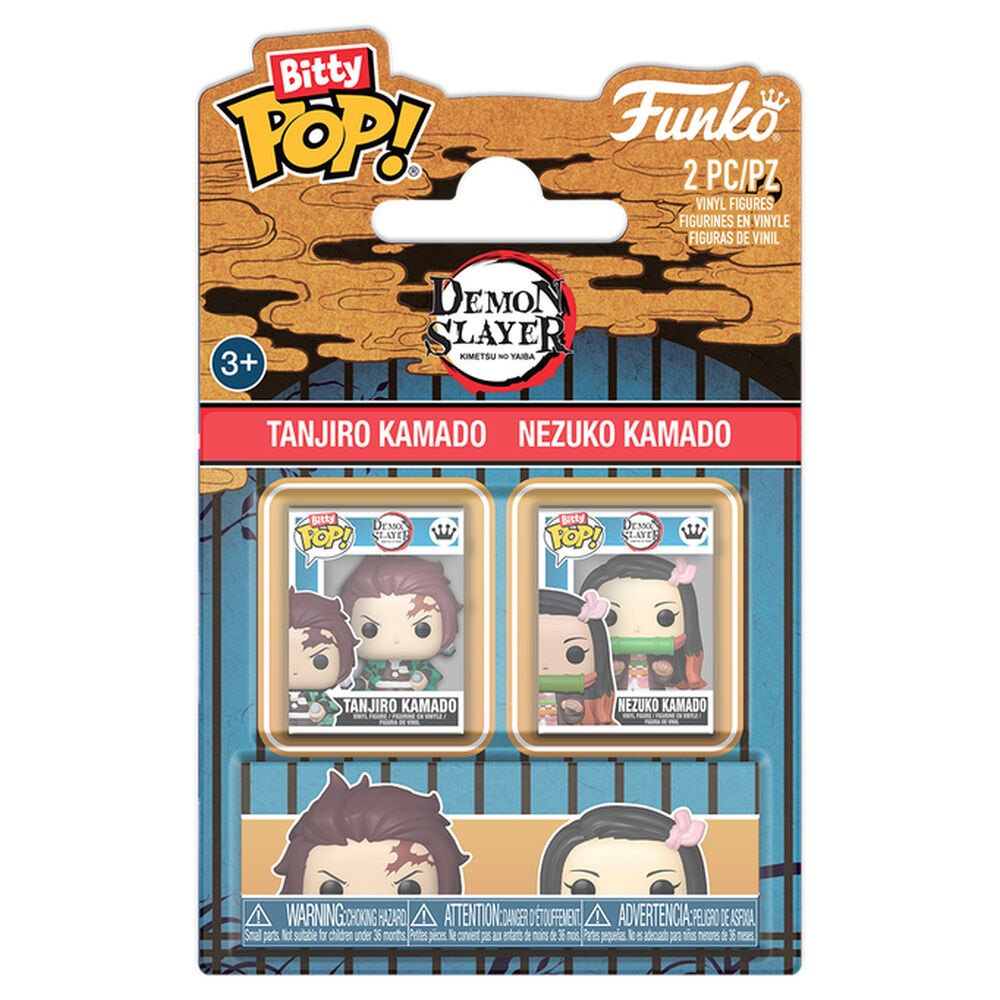 blister 2 bitty pop! demon slayer tanjiro & nezuko