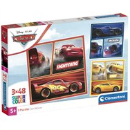 puzzle cars disney 3x48pzs