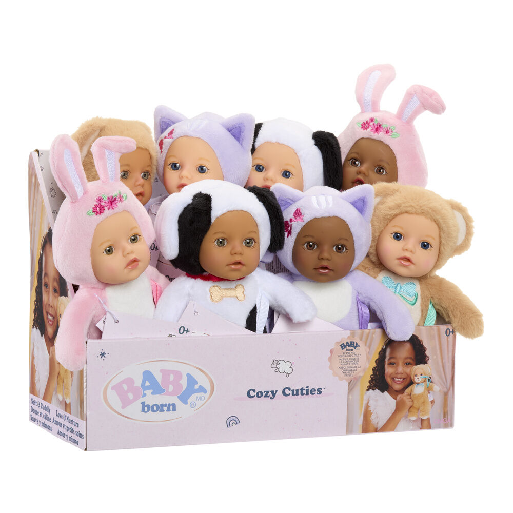 muñeco cozy cuties baby born 18cm surtido