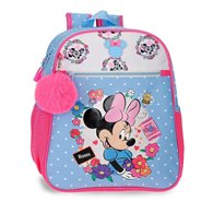 mochila flowers minnie disney 33cm adaptable