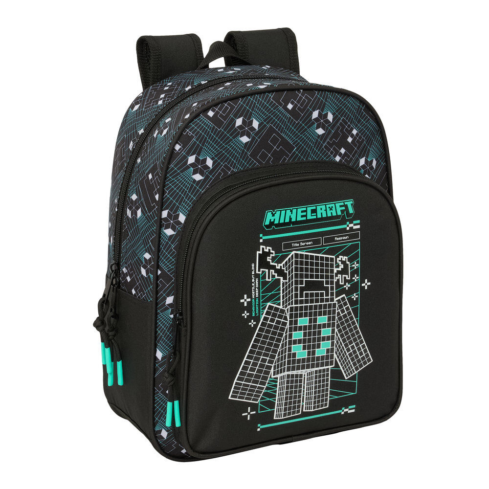 mochila screen minecraft 34cm adaptable