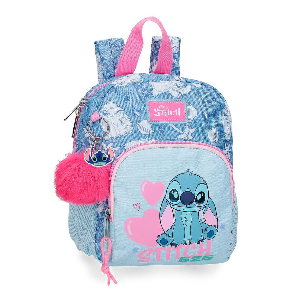 mochila hearts stitch disney 24cm