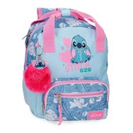 mochila hearts stitch disney 28cm adaptable