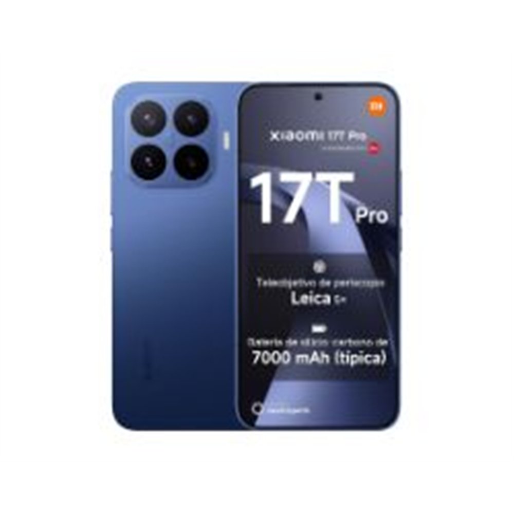 smartphone xiaomi 17t pro 6.83" 12gb 256gb azul intenso