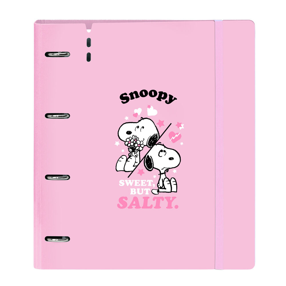 carpeta a4 anillas snoopy con recambio