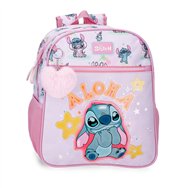 mochila you & me stitch disney 33cm adaptable
