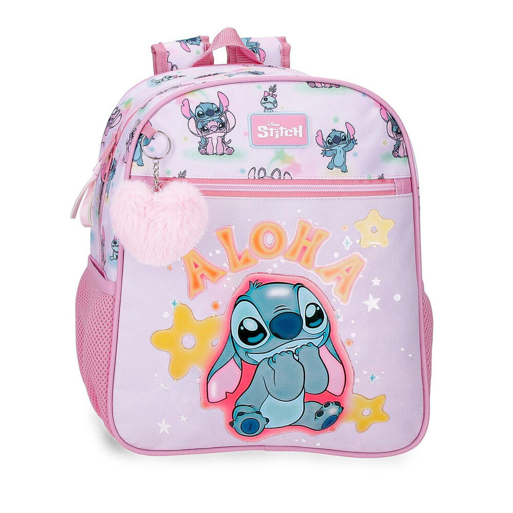 mochila you & me stitch disney 33cm adaptable